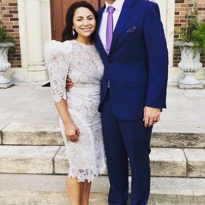 Bronx and Banco white dress